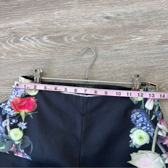 Ted baker black‎ & floral print pants - Picture 6 of 8